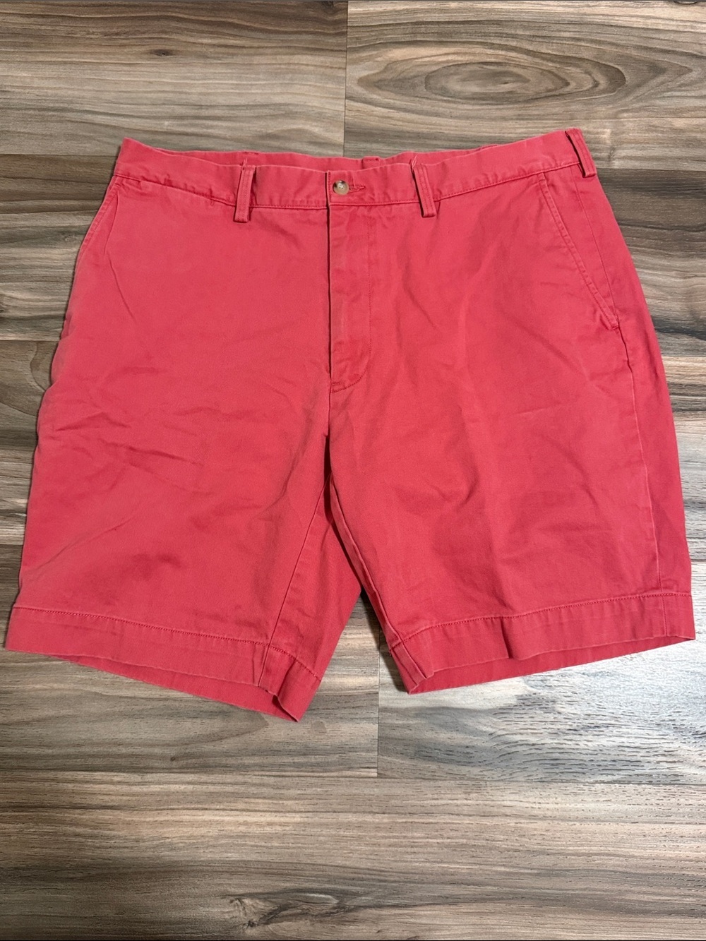 Polo Ralph Lauren Chino Shorts Mens 36 Stretch Twill Classic 9” Inseam Red
